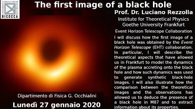 Seminario First image of a black hole_