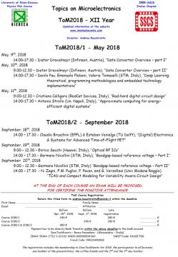 PhD course Topics on Microelectronics poster
