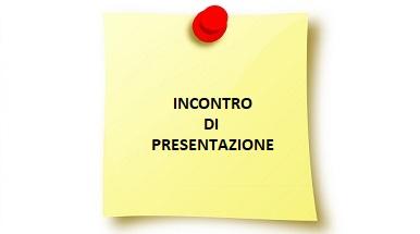 Incontro di presentazione Incontro di presentazione