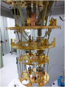 Dilution refrigerator in the Cryogenic Laboratory of the Physics Department Dilution refrigerator in the Cryogenic Laboratory of the Physics Department